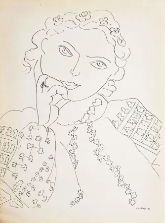 Heliogravura Matisse - Jeune fille