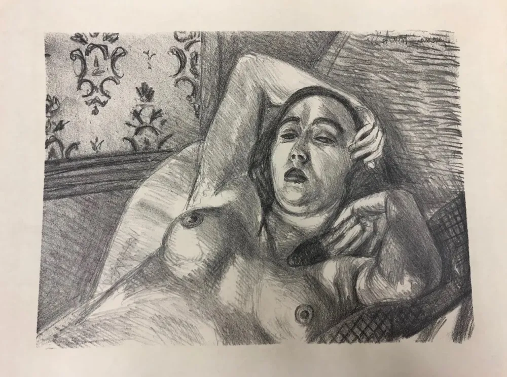 Litografia Matisse - Le repos du modele