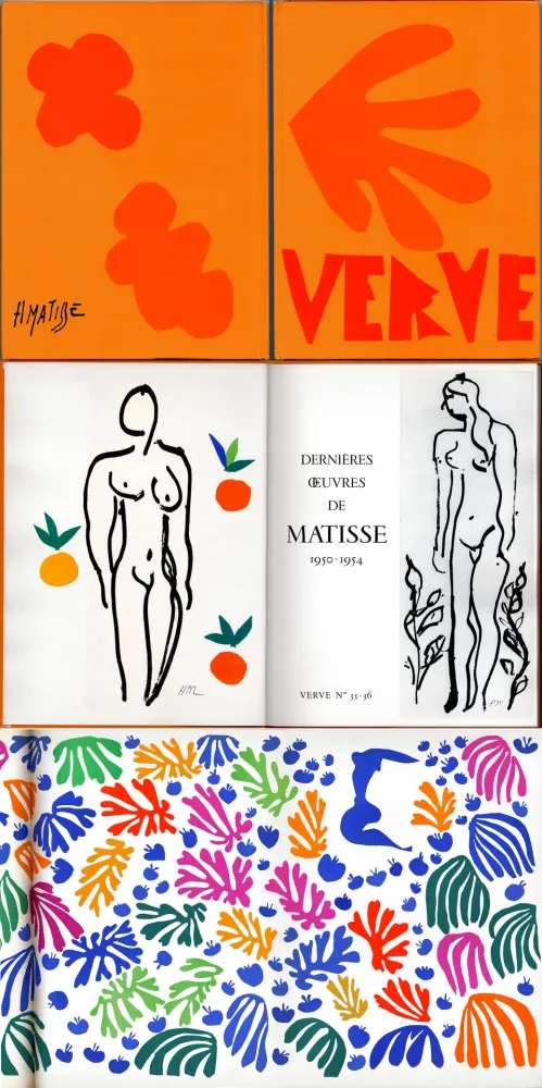 Livro Ilustrado Matisse - MATISSE. DERNIÈRES ŒUVRES 1950 - 1954 (VERVE Vol. IX, No. 35-36. 1958)