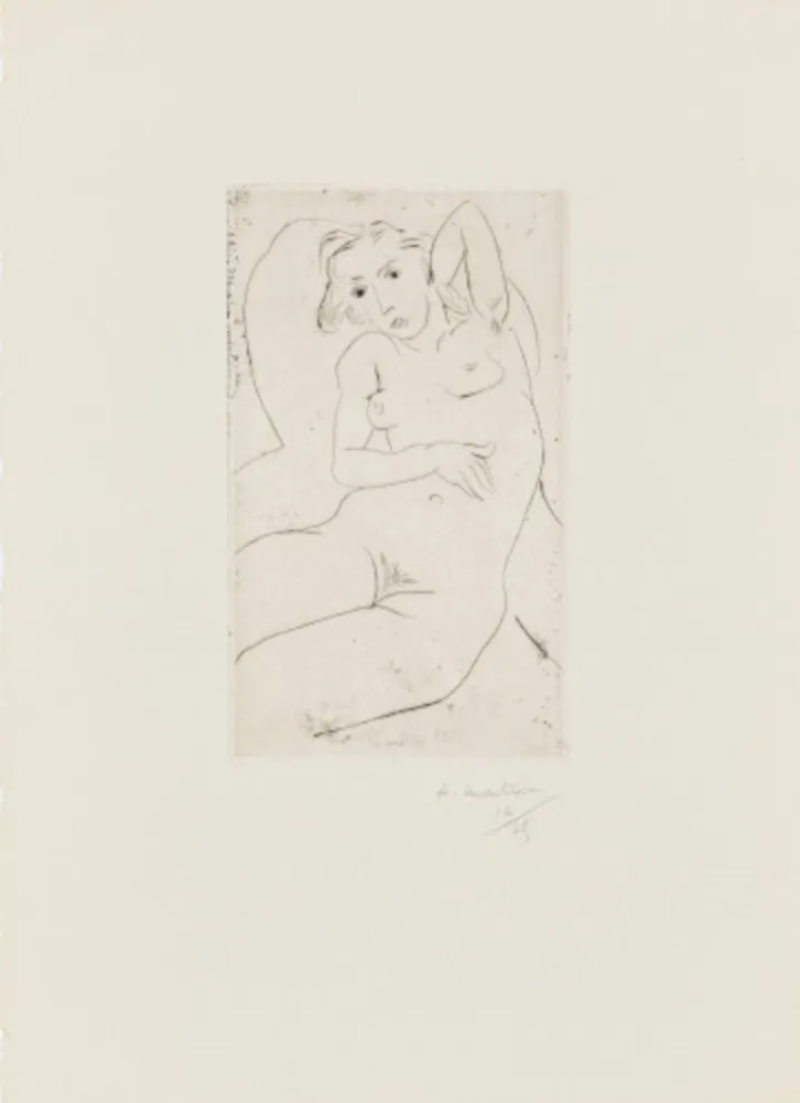 Ponta-Seca Matisse - Nu assis-les yeux noris
