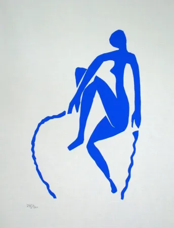 Litografia Matisse - Nu bleu, sauteuse de corde