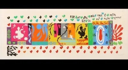 Litografia Matisse - One Thousand and One Nights: Elle vit aparaitre pendant la nuit, 1950, Original Rare Lithograph on Arches paper