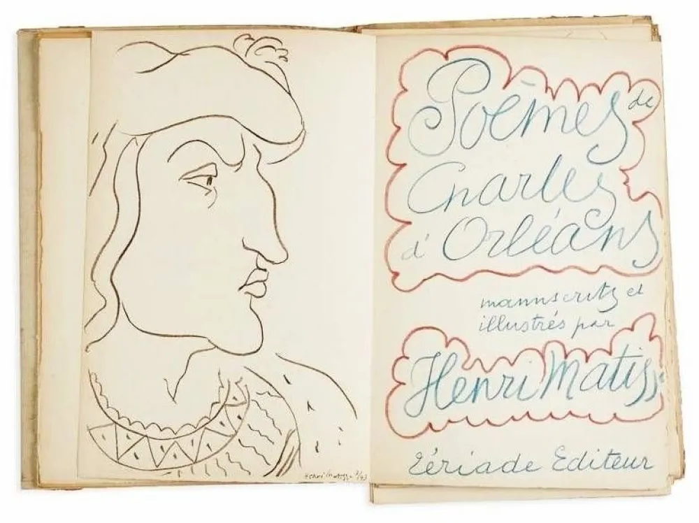 Livro Ilustrado Matisse - Poems by Charles d'Orléans