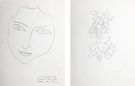 Litografia Matisse - PORTRAIT D'ANGÈLE (1943)