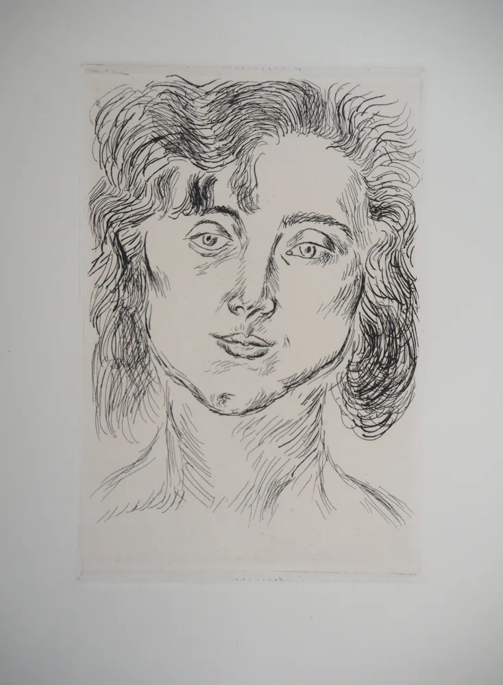Gravura Matisse - Portrait de femme