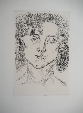 Gravura Matisse - Portrait de femme