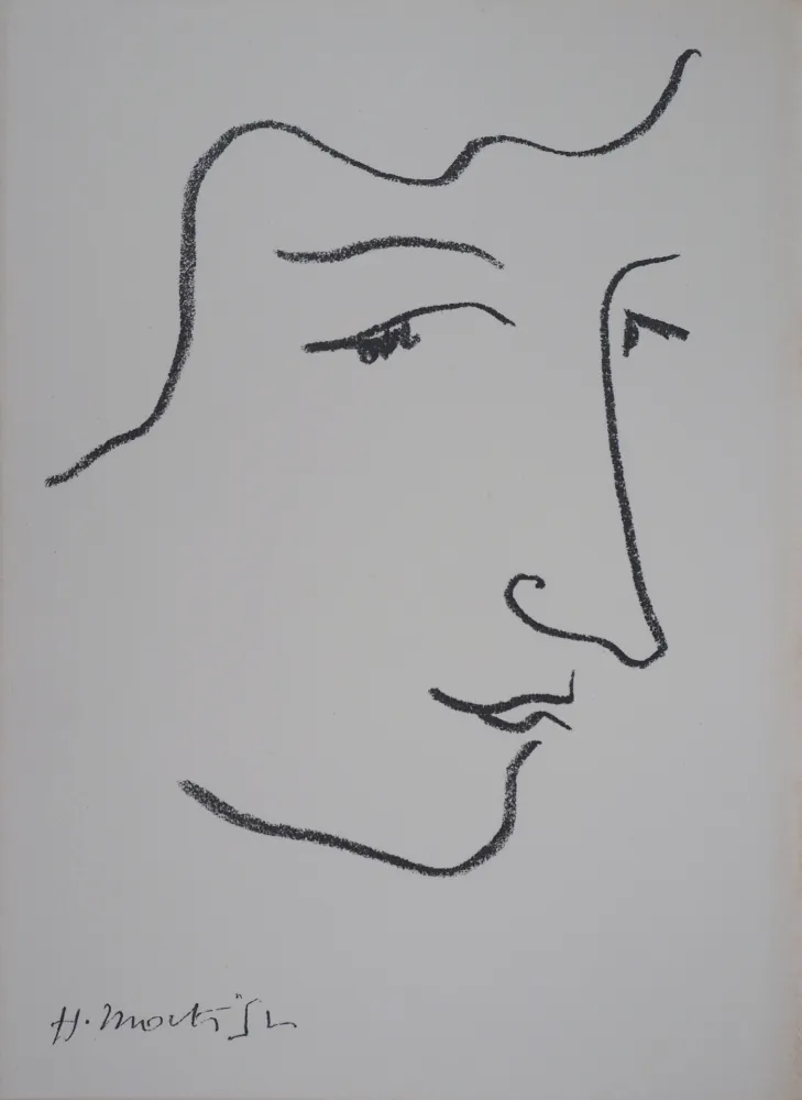 Litografia Matisse - Portrait de profi