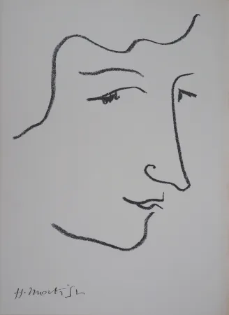 Litografia Matisse - Portrait de profi