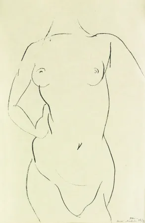 Litografia Matisse - Torse de face