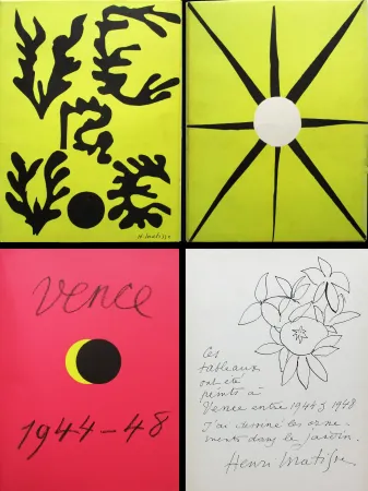 Livro Ilustrado Matisse - Verve n° 21-22. VENCE 1944-48. Couverture originale d'après les papiers découpés