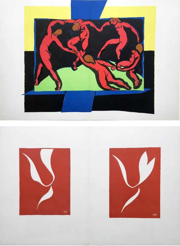 Livro Ilustrado Matisse - VERVE Vol. I, No. 4. (couverture de Rouault) LA DANSE, lithographie d'après Matisse (1938)