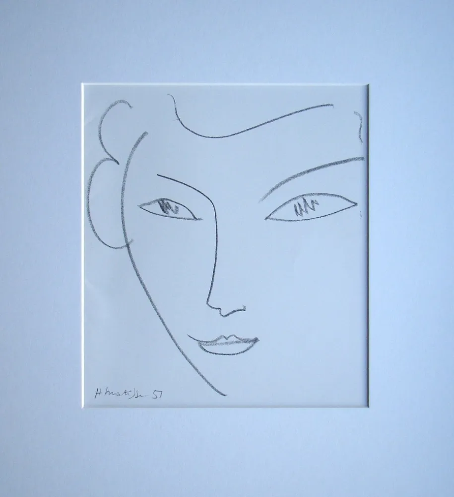 Litografia Matisse - Visage