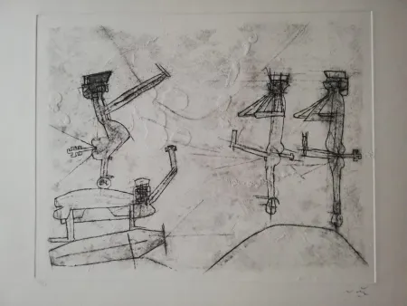 Gravura Matta - Anti Franco