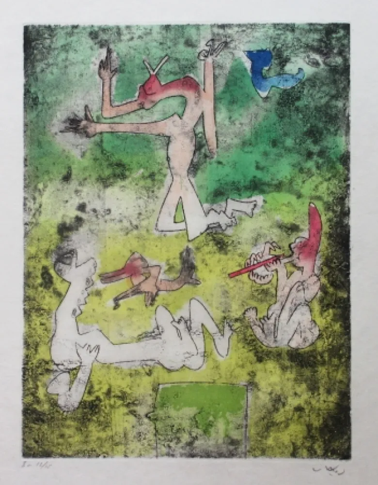 Água-Forte E Água-Tinta Matta - Centre noeuds (Planche 10)