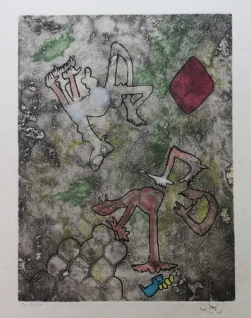 Água-Forte E Água-Tinta Matta - Centre noeuds (Planche 2)