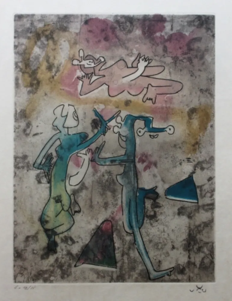 Água-Forte E Água-Tinta Matta - Centre noeuds (Planche 8)