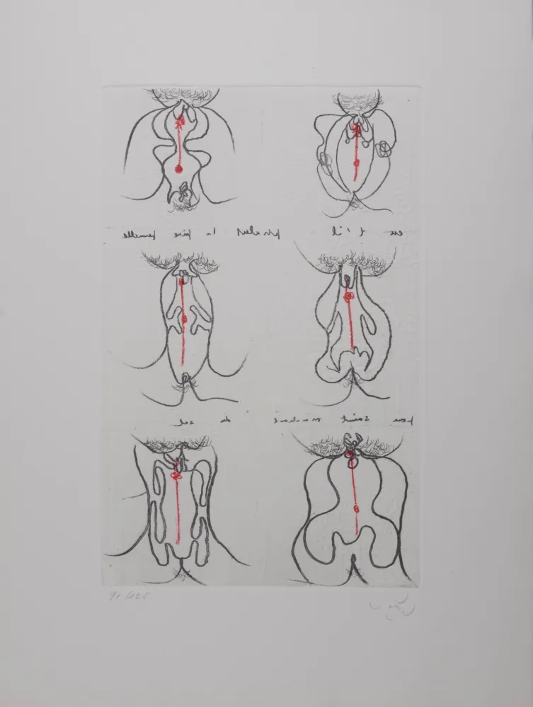 Gravura Matta - Cri Oval, 1971 - Hand-signed