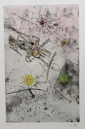 Água-Forte E Água-Tinta Matta - Droites libérées (planche 7)