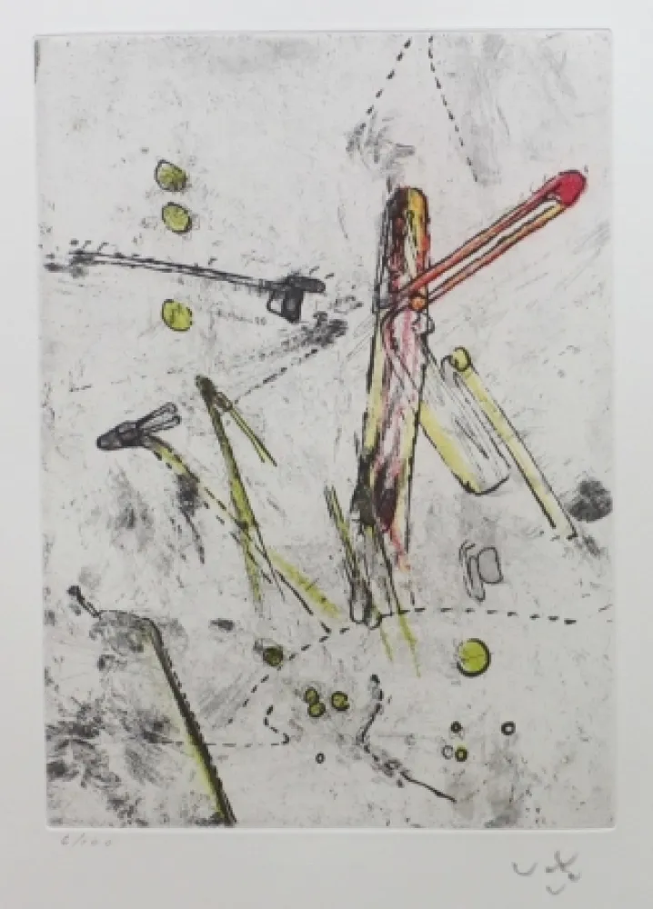 Água-Forte E Água-Tinta Matta - Droites libérées (planche3)