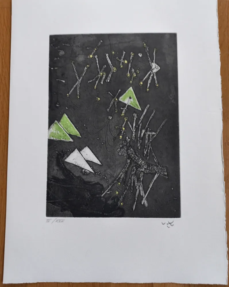 Gravura Matta - Droites Liberees, plate XI