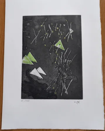 Gravura Matta - Droites Liberees, plate XI