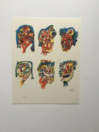 Litografia Matta - D'yeux (from Morfolgie Verbali)