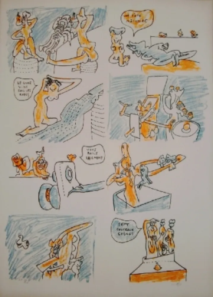 Litografia Matta - Fête couchée