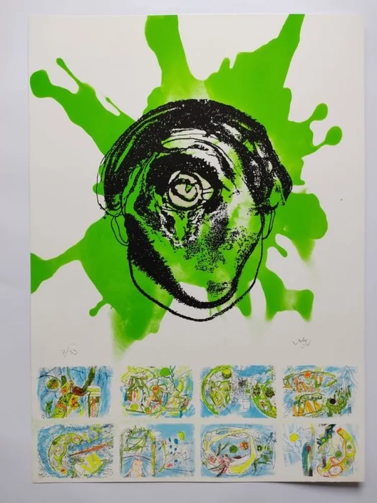 Litografia Matta - Hommage to Federico Garcia Lorca