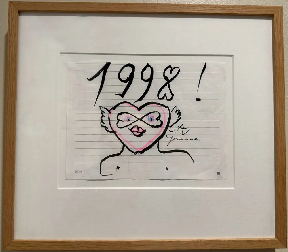 Sem Técnica Matta - Hommage to Germana 1998 Original Drawing