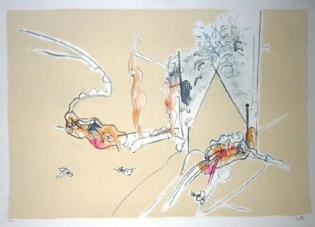 Litografia Matta - La promenade de Venus