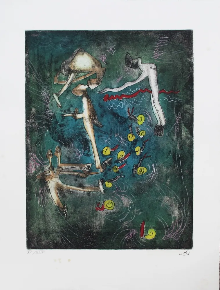 Água-Forte E Água-Tinta Matta - Les escargots