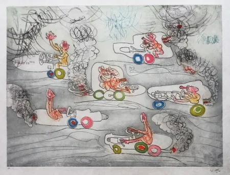 Água-Forte E Água-Tinta Matta - Les Oh' Tomobiles (Planche 6)