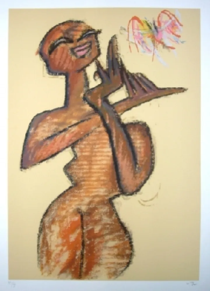 Serigrafia Matta - Nu debout