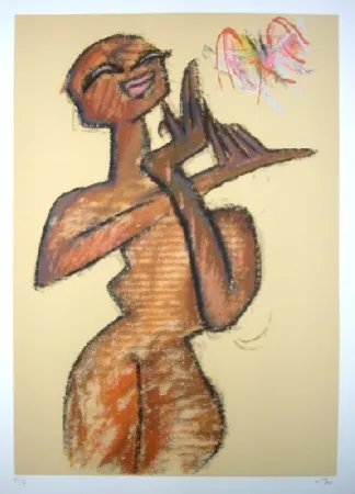 Serigrafia Matta - Nu debout