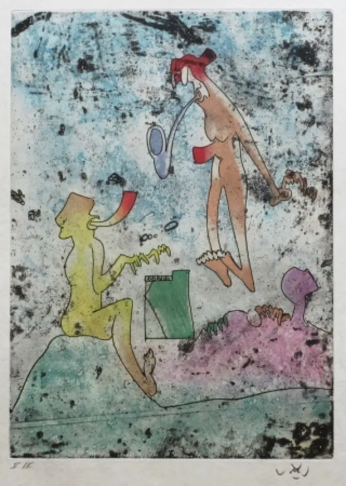 Água-Forte E Água-Tinta Matta - Vivante Mortalité (Planche 4 )