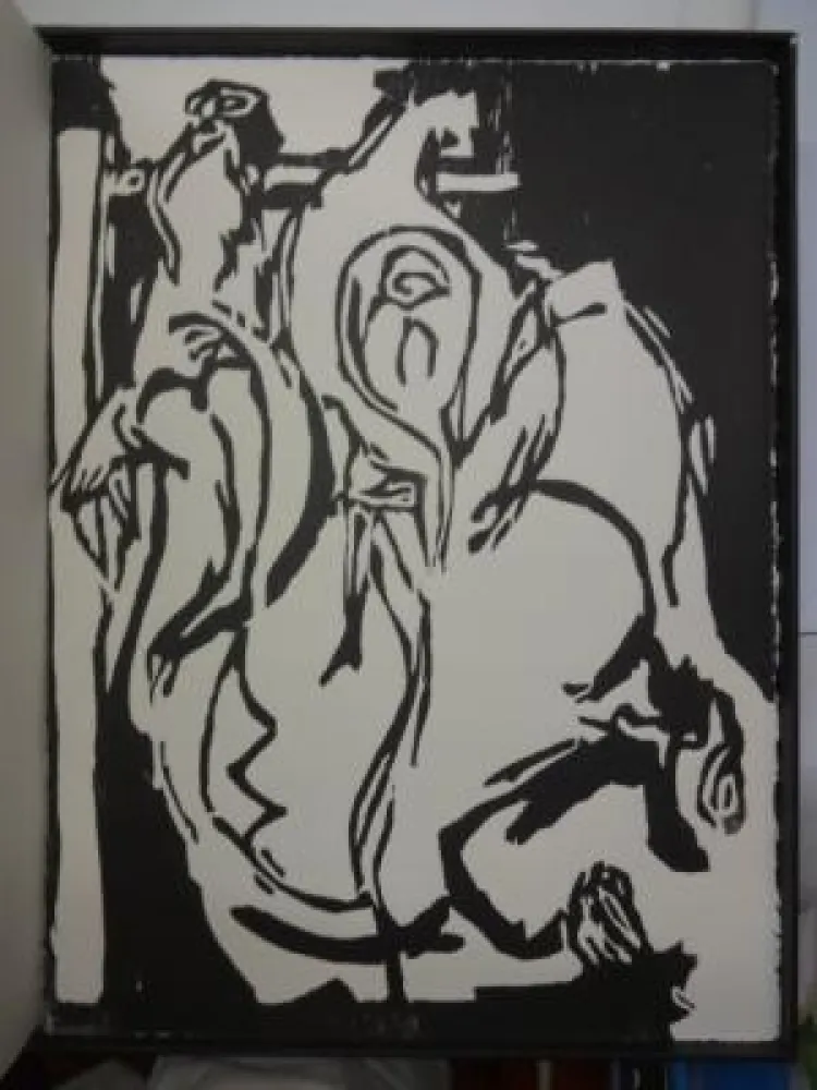 Xilogravura Mazet - Eclats