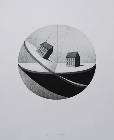 Água-Forte E Água-Tinta Meckseper - Schiefe Ebene