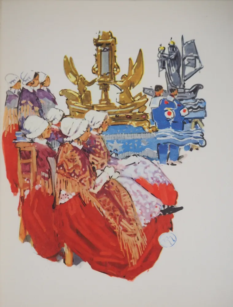 Cartaz Méheut - Bretagne : Hommage aux Marins