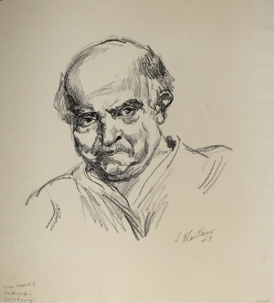 Sem Técnica Meidner - Selbstbildnis nach links