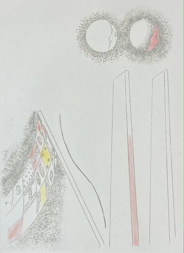 Água-Forte E Água-Tinta Melotti - FM 13. bandiera, lune e parallelepipedi