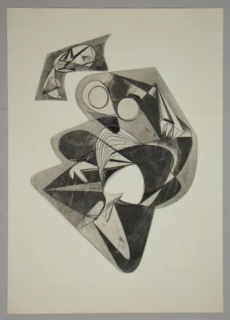 Água-Forte Mels - Composition pour Art Abstrait