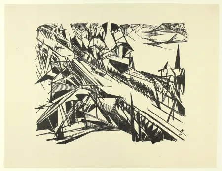 Litografia Melzer - Spreebrücke Berlin