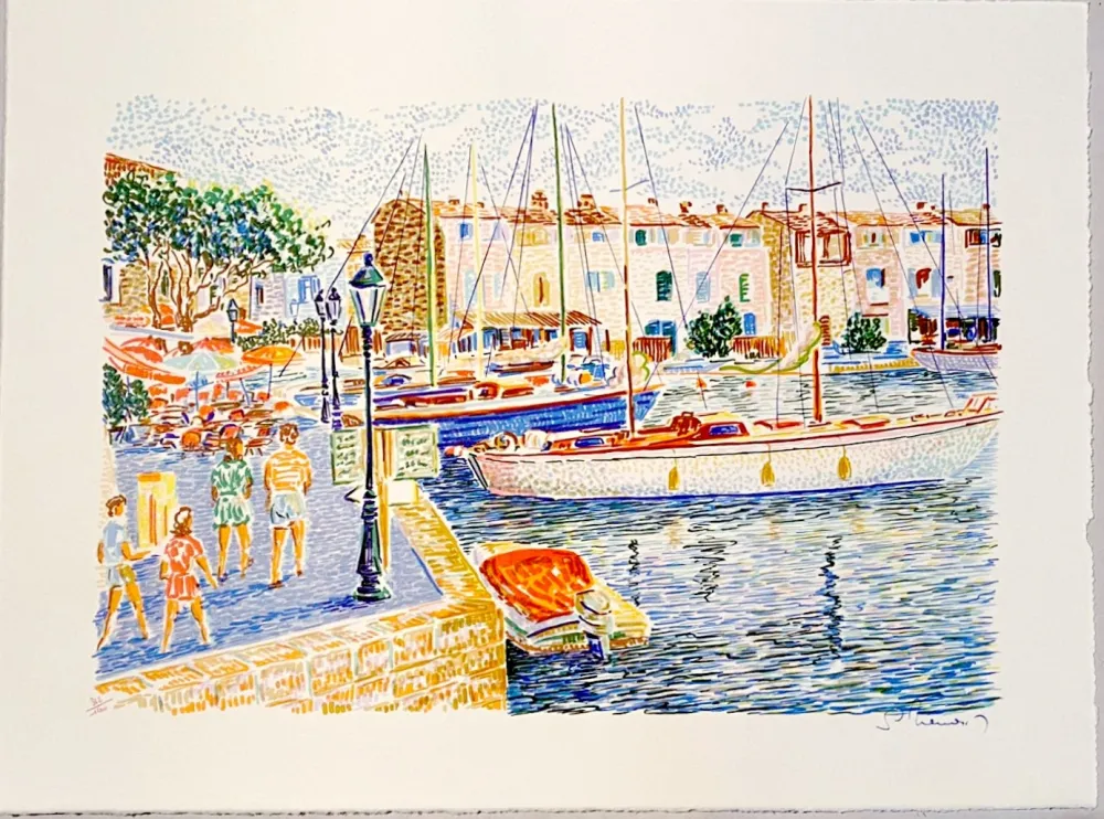 Litografia Mendjisky - Port Grimaud
