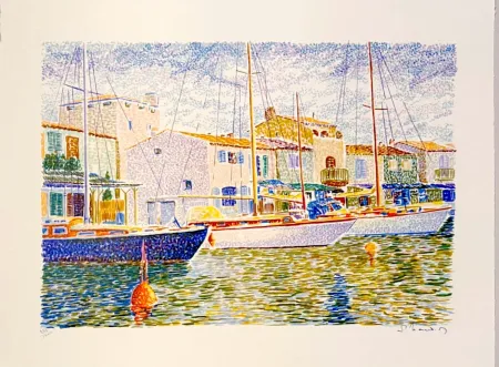 Litografia Mendjisky - Port Grimaud