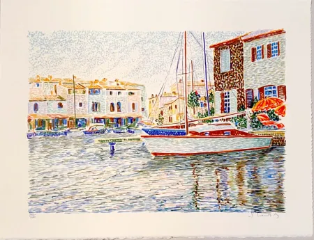 Litografia Mendjisky - Port Grimaud
