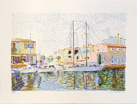 Litografia Mendjisky - Port Grimaud