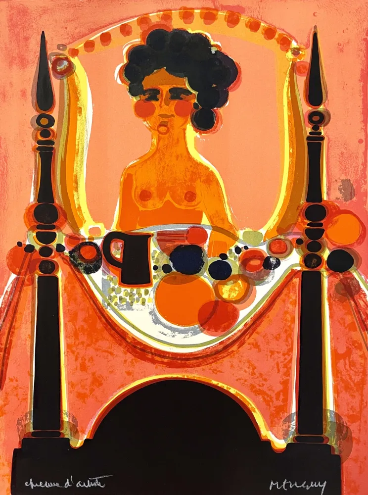 Litografia Menguy - Le Petit-Déjeuner