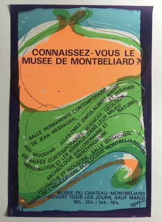 Cartaz Messagier - Musée de Montbéliard
