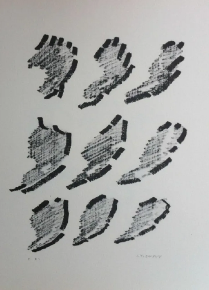 Litografia Michaux - Par la voie des rythmes 152