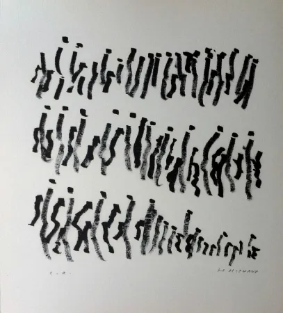 Litografia Michaux - Par la voie des rythmes 157